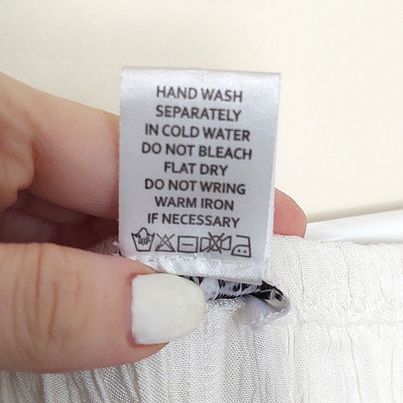 Forever 21 White Embroidered Boho Off-Shoulder Mini Dress Small - Picture 8 of 10